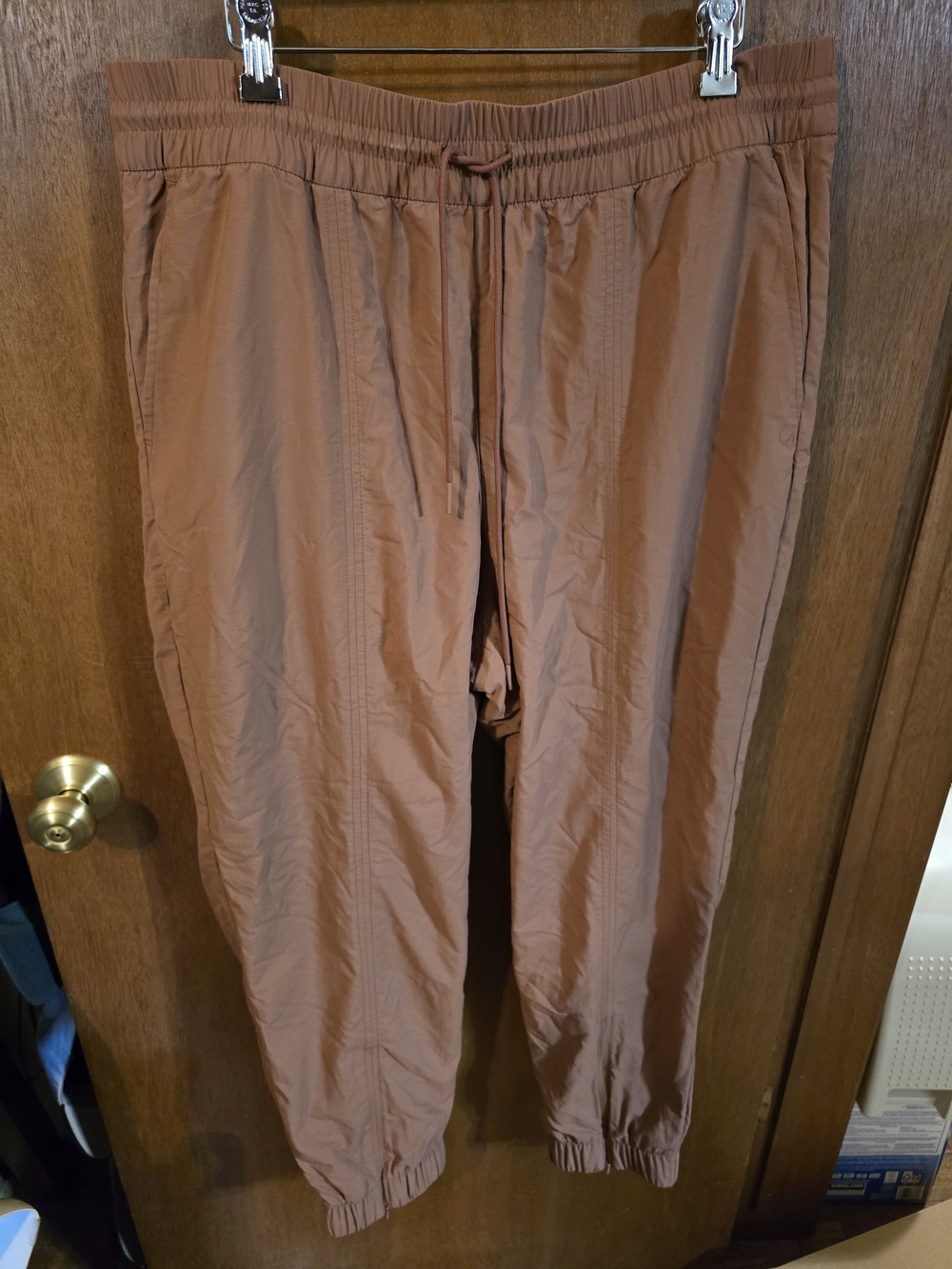 Athleta Rust-Brown Track Joggers